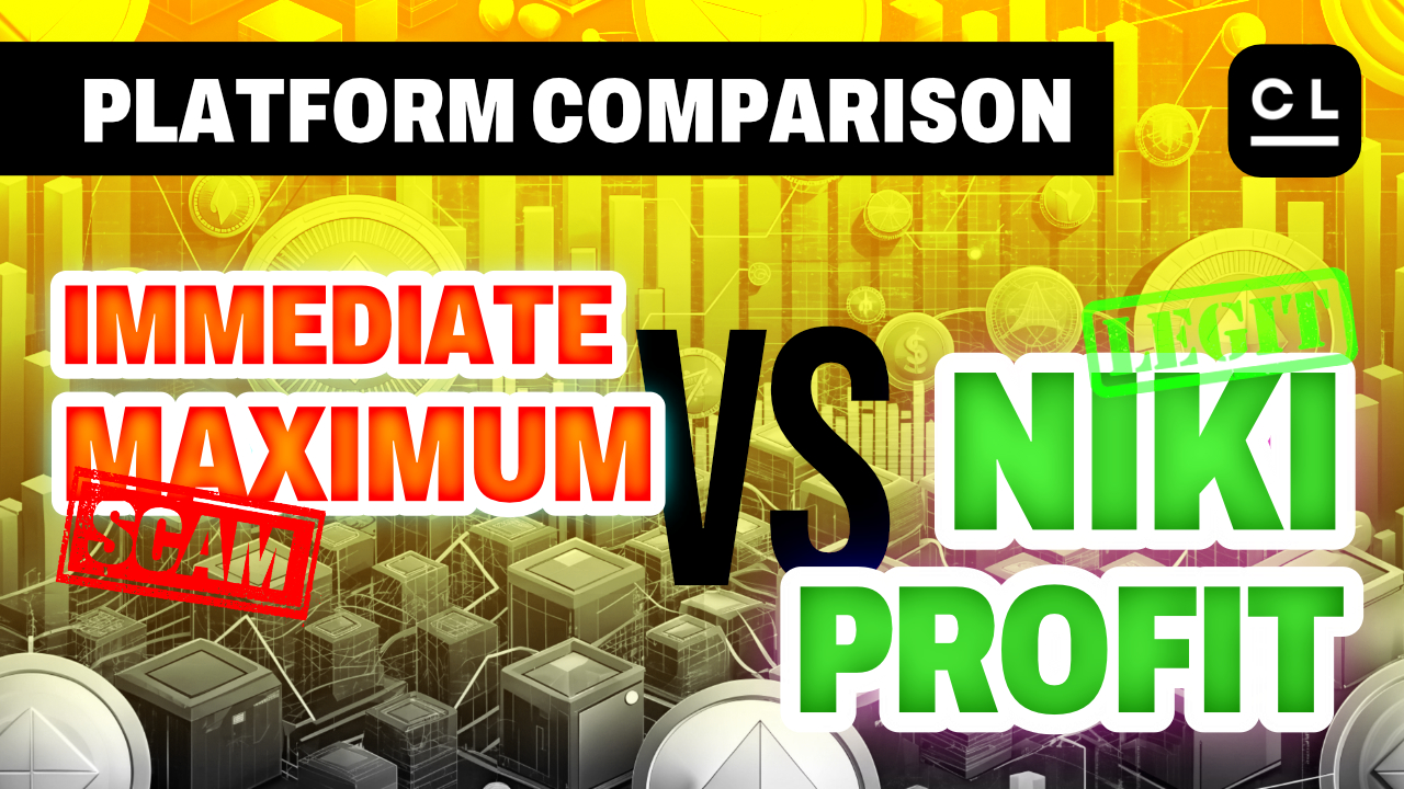 Immediate Maximum vs Niki Profit. Cryptoplatform of future? Scam vs. Legit: EXPOSED! Platform Review