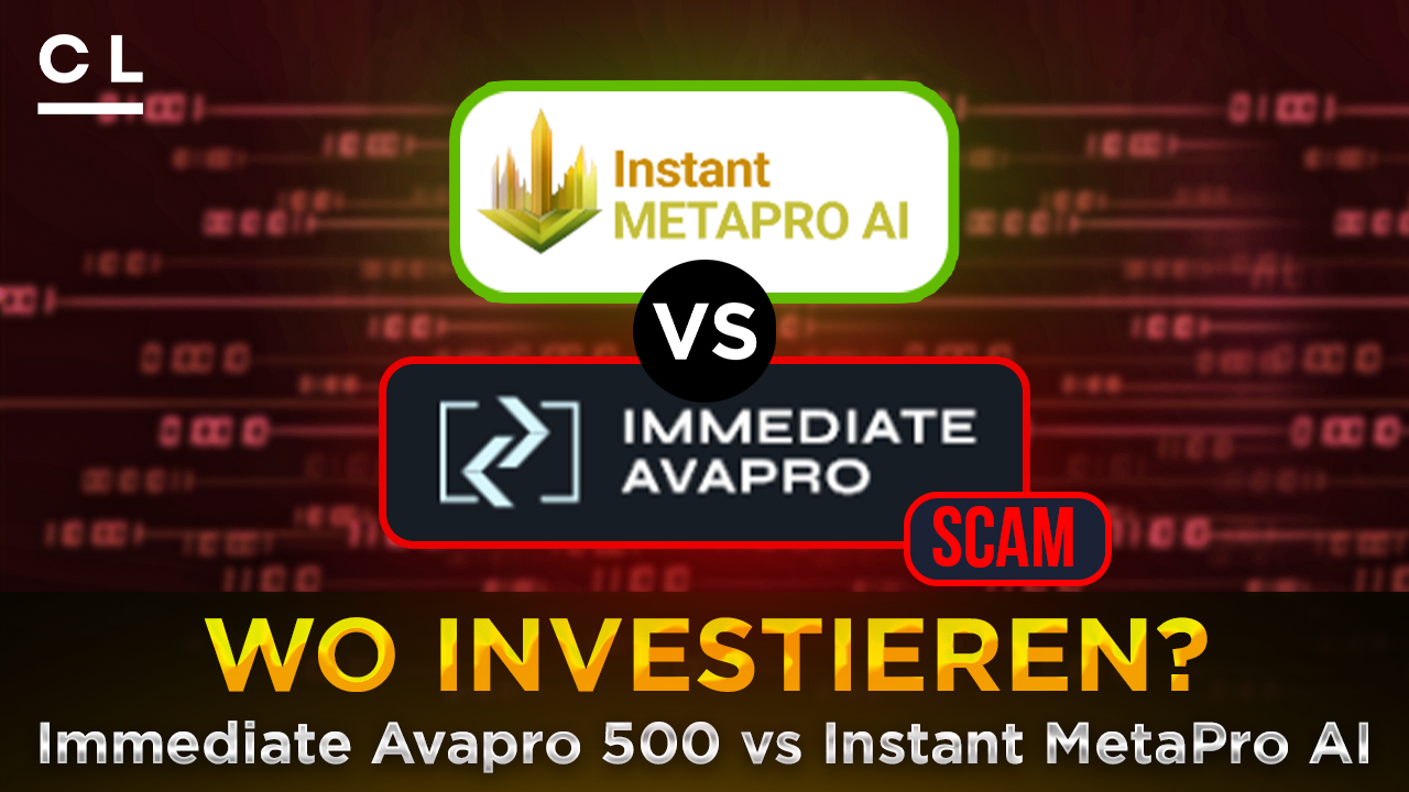 Entlarvung des Betrugs! Immediate Avapro 500 vs Instant METAPRO AI Überprüfung