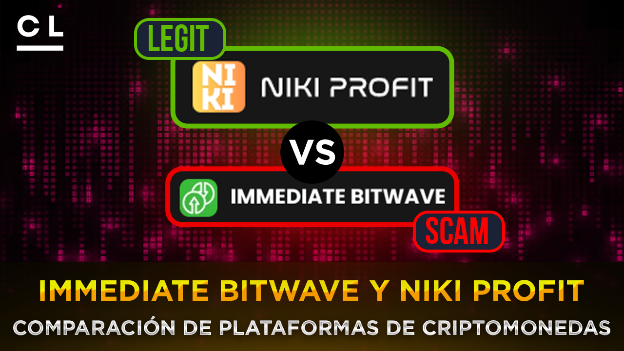 Comparación de Immediate Bitwave y Niki Profit para la formación en inversiones