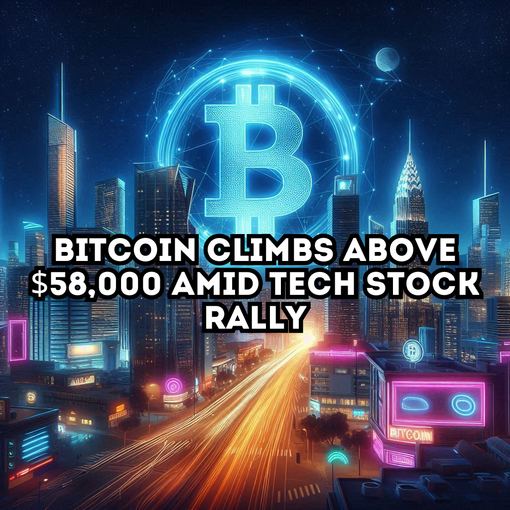 Bitcoin Climbs Above $58,000 Amid Tech Stock Rally